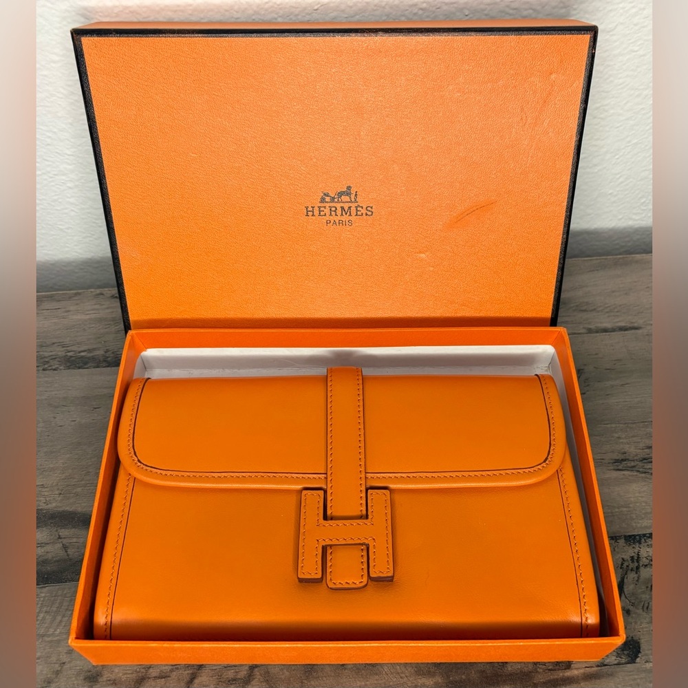 Hermès Jige Duo Clutch, in box